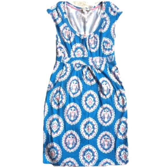 Boden Blue Jersey Dress - Women's Size 2 - Picture 4 of 9